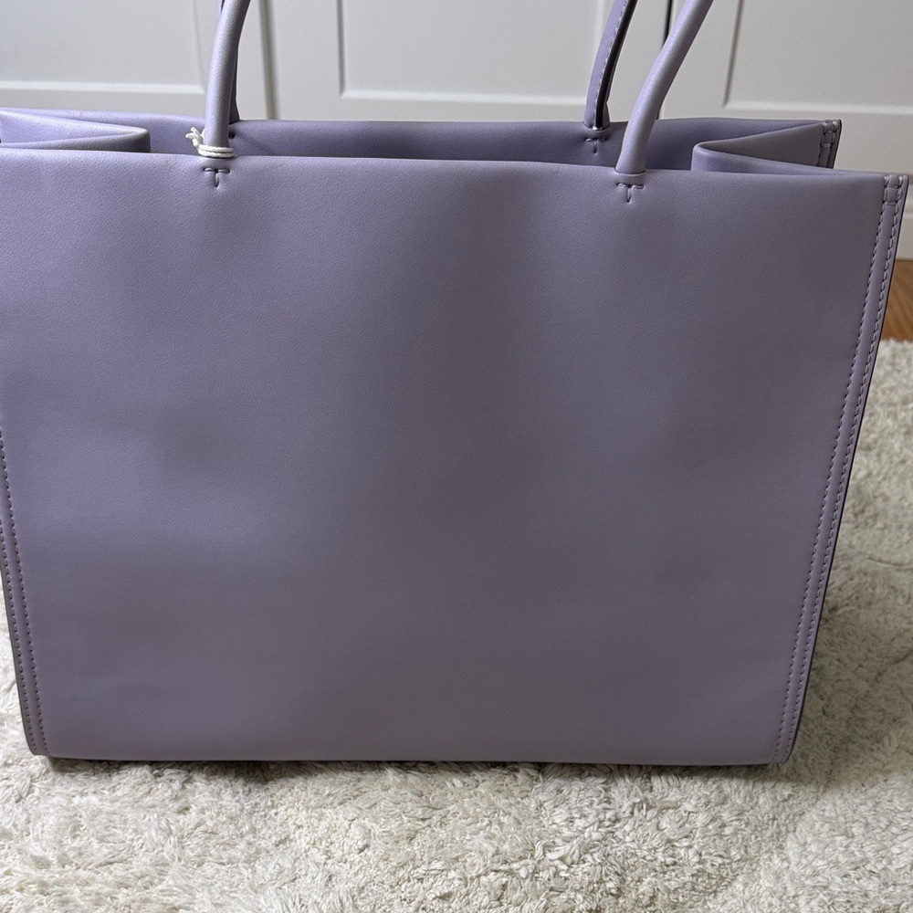 NWT 💟Tory Burch Purple Heather Ella Bio Small Tote Tote Bag - Picture 6 of 12
